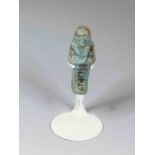 Egyptian Faience Shabti for Her - (...), a Wab-Priest Third Intermediate Period, c. 900 B.C. Vary