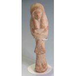 Egyptian large pottery Overseer shabti