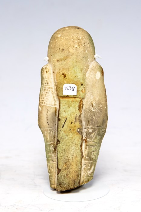 Egyptian Faience Shabti for Merib-ptah Psamtek-meryptah - Image 2 of 2