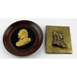 **REOFFER IN APR LONDON 20/40**William Shakespeare (1564-1616), silhouetted gilt-brass medallic