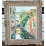 **REOFFER IN APR LONDON 600/800**William Foreman (born 1923)  Rio di Toletta Venice, oil on