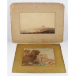An Andrew Wilson 1780-1848 waterolour and a John Sell Cotman watercolour landscape