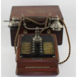 A 1930's Ericsson telephone with key board, together with a Dobbie-McInnes Large size Steam Engine