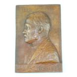**REOFFER IN APR LONDON 30/50**Louis Pasteur (1822-1895), biologist and chemist, a cast bronze