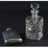An Edward VII silver hip flask, by Stokes & Ireland Ltd, Chester 1904, of typical gently curved