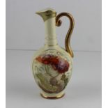 **REOFFER IN APR LONDON 20/40**A Ralph Hammersley blush ivory Persian style ewer, painted with