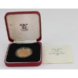 A 1980 Elizabeth II Hong Kong 'Year of the Monkey' 1000 dollar gold coin, 22 carat, 15.98 grams,