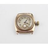 A 9ct. gold gentleman's Rolex Oyster Perpetual "bubble back" wrist watch, c.1940's, with circular