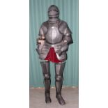 A 20th century replica suit of armour