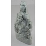 **REOFFER IN APR LONDON 30/50**A 20th century Blanc de Chine figure of Guanyin, 20 cm high
