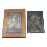 **REOFFER IN APR LONDON 20/40**A bronze portrait plaquette, purporting to be Wilhelm Wundt (1832-