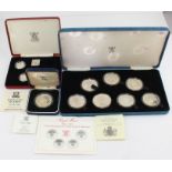 A 1980 Her Majesty Elizabeth the Queen Mother proof commemorative silver proof commemorative crown