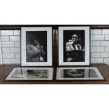 **REOFFER IN APR LONDON 30/50**4 x photographic black and white prints depicting Jazz Musicians by