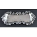 A William IV silver pen tray, by Thomas Bradbury & Son (1832-48, Arundel Street, Sheffield), assay