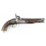 **REOFFER IN APR LONDON 50/80**A Replica Percussion pistol,  the 9 inch steel barrel with stamped