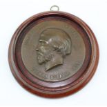 Giuseppe Garibaldi (1807-1882), bronze portrait medallion for the "Guerra d'Italia 1859", cast