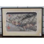 **REOFFER IN APR LONDON 50/80**After Ando Hiroshige (1797-1858) The Forty-Sixth Stage at Shono