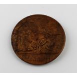 **REOFFER IN APR LONDON 20/40**An 18th century fruit wood patch or snuff box lid, impressed with a