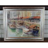 **VENDOR COLLECTED 11.2.19**David Lloyd Smith, "Hornfleur Harbour, Normandy, France", 2018, oil on