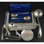 A collection of silver/ silver plated items (qty)