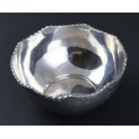 **REOFFER APR LONDON 40/60**An Isfahan silver bowl, with wavy rim, the sides richly engraved with