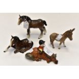 2 Beswick horses,