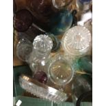 Collection of Studio glass, cut glass,