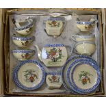 Circa 1930's Art Deco tea service with floral pattern,