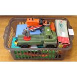 Six plastic vehicles, five with friction motor, inc.