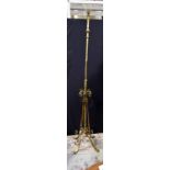 Large brass floor lamp (1721)