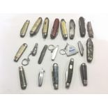 A collection of 20 various Penknives and Fruit knives.