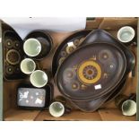 Denby Arabesque part coffee service, dinner service etc including large coffee pot, charger,