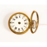 An 18th century Verge pocket watch with enamel dial by Thomas Downes