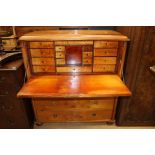 A 19th Century Biedermeier secretaire chest, the fall front enclosing a fitted interior, 117cm high,