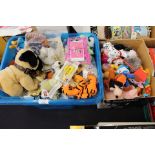 Two boxes of Beanie Babies