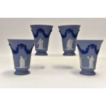 Four Wedgwood Jasper Ware vases presented to the Football Association - Euro 92 - Sweden