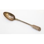 A Victorian silver fiddle pattern basting spoon, Samuel Hayne & Dudley Carter, London,