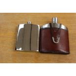 Two hip/pocket flasks