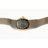 A ladies Skagen (Swedish) bracelet watch, with black lip oyster dial,