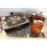 ***AUCTIONNEER TO ANNOUNCE CHANGED ESTIMATE OF £100-£150*** Victorian papier mache writing box,