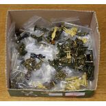 Box containing 152 metal painted military figures,
