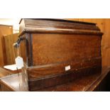Oak cased vintage Singer sewing machine,
