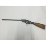 Vintage .22 air rifle. No makers marks. Serial number 76247. 48cm long barrel.