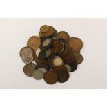 A bag of coins includes 1902 "Low tide penny" x 2