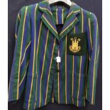 A vintage striped school blazer