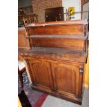 A mid 19th century rosewood chiffonier,