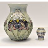 A Katherine Lloyd baluster pottery vase with Iris pattern,