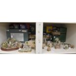 A collection of Lilliput Lane buildings, townscapes and cottages, various sizes large,
