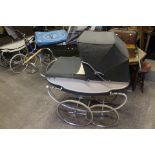 Two vintage prams including a Osnath Gainsborough circa 1959 and a Marmet Majestic model,