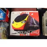 Dapol Virgin trains Pendolino Emu set with tilting action, contents mint,